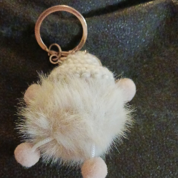 Fluffy Cream Keychain for Small Pets - Picture 5 of 5